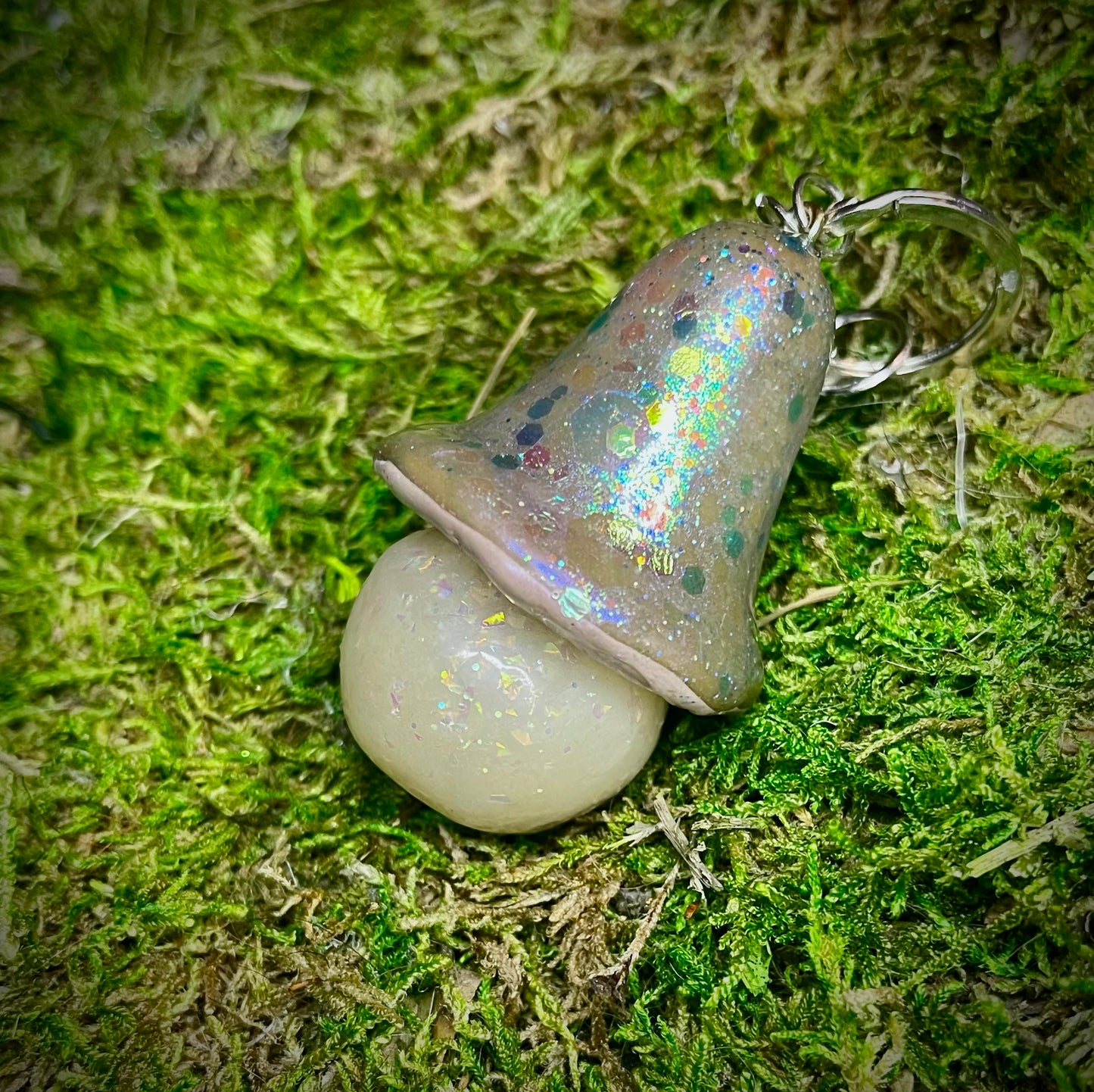 Mushroom Stash Jar Keychain “Fairy Dust”