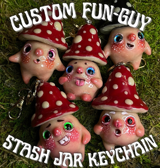 Fun-Guys Custom Mini Stash Jar Keychain