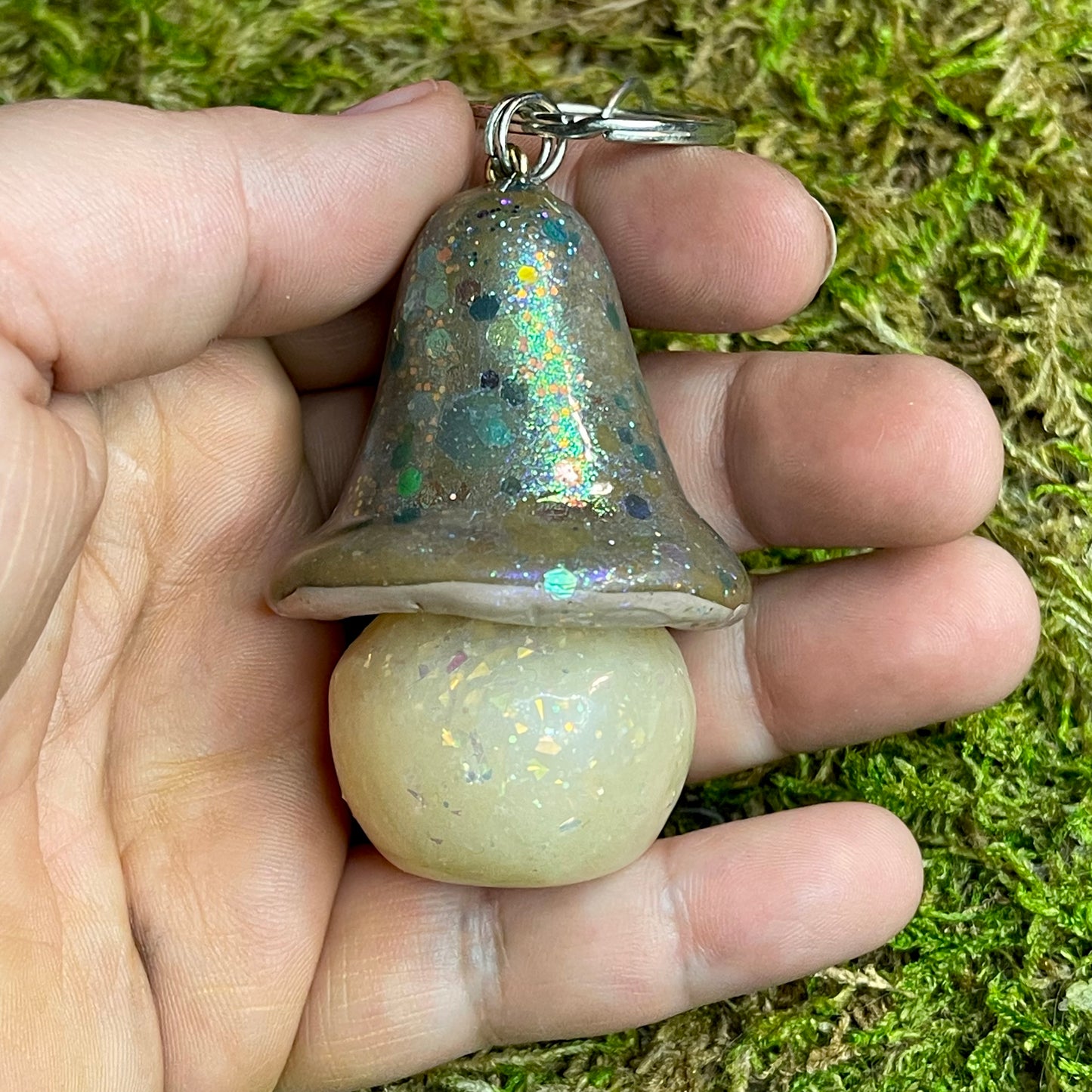 Mushroom Stash Jar Keychain “Fairy Dust”